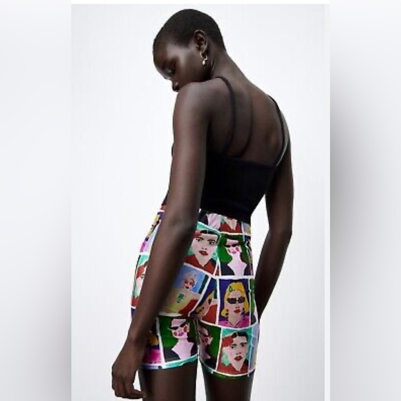 Zara x‎ Natacha Paschal bike shorts size small new - Picture 6 of 9